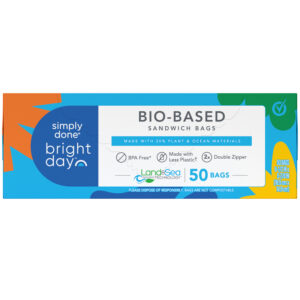 Simply Done Bright Day Bio-Based Sandwich Bags 50 ea