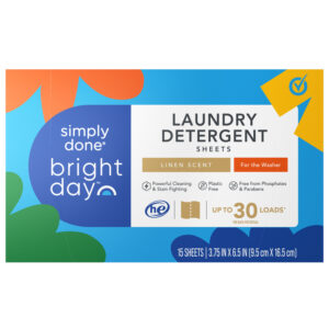 Simply Done Bright Day Sheets Linen Scent Laundry Detergent 15 ea