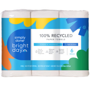 Simply Done Bright Day Strong & Absorbent 2-Ply Paper Towels 6 ea