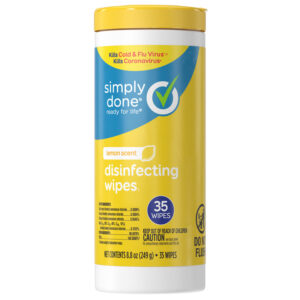 Simply Done Disinfecting Lemon Scent Wipes 35 ea