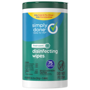 Simply Done Fresh Scent Disinfecting Wipes 75 ea