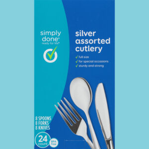 Simply Done Silver Assorted Cutlery 24 ea