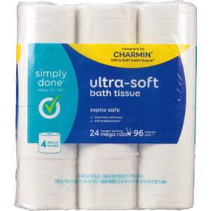 Simply Done 2-Ply Ultra-Soft Bath Tissue Mega Rolls 24 ea