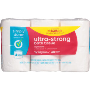 Simply Done 2-Ply Ultra-Strong Bath Tissue Mega Rolls 12 ea