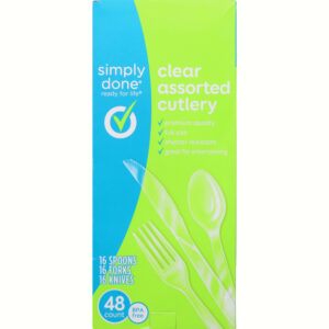 Simply Done Clear Assorted Cutlery 48 ea