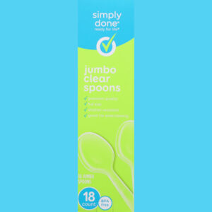 Simply Done Clear Spoons Jumbo 18 ea