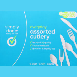 Simply Done Everyday Assorted Cutlery Big Pack 288 ea