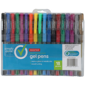 0.8Mm Medium Point Gel Pens  Assorted