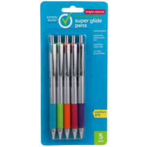1.0Mm Medium Point Super Glide Pens  Bright Colored