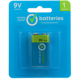 9V Alkaline Batteries