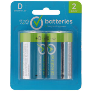 D Alkaline 1.5V Batteries