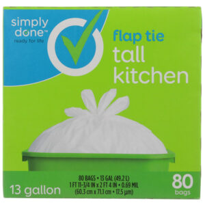 Flap Tie Tall Kitchen Bags