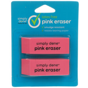 Latex Free Eraser  Pink