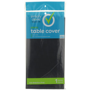 Plastic Table Cover  Black