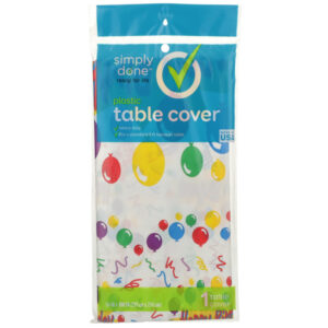 Plastic Table Cover  Happy Birthday
