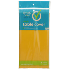 Plastic Table Cover  Harvest Yellow