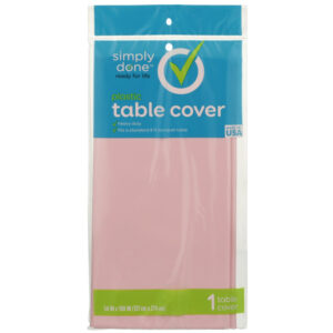Plastic Table Cover  Pink