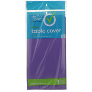 Plastic Table Cover  Purple