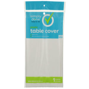Plastic Table Cover  White