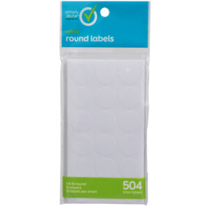 Round Labels  White