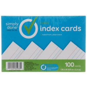 Ruled Index Cards