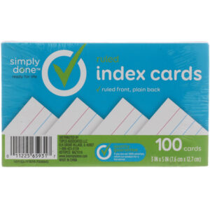 Ruled Index Cards