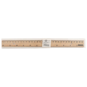 Ruler Wood With Metal Edge