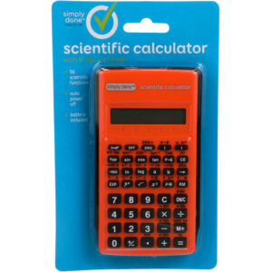 Scientific Calculator With Slide-On Cover