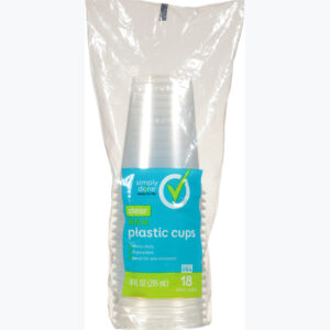 Simply Done 10 Fluid Ounce Clear Plastic Cups 18 ea