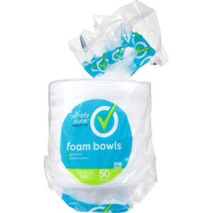 Simply Done 12 Ounce Foam Bowls 50 ea