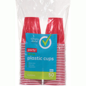 Simply Done 18 Fluid Ounce Plastic Party Cups 50 ea