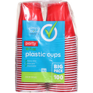 Simply Done 18 fl oz Party Plastic Cups Big Pack 100 ea