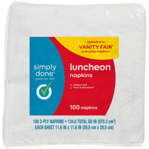 Simply Done 2-Ply Luncheon Napkins 100 ea