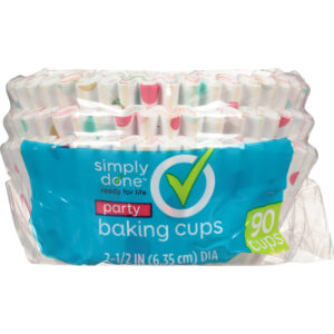 Simply Done 2.5 Inches Party Baking Cups 90 ea