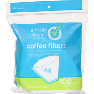 Simply Done #4 Coffee Filters 100 ea