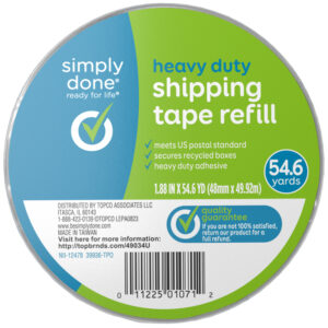 Simply Done 54.6 Yards Heavy Duty Shipping Tape Refill 1 ea