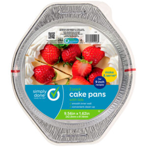 Simply Done Cake Pans with Lids 2 Pack 2 ea
