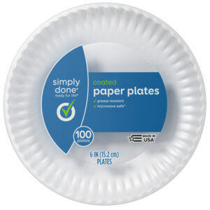 Simply Done Coated Paper Plates 100 ea