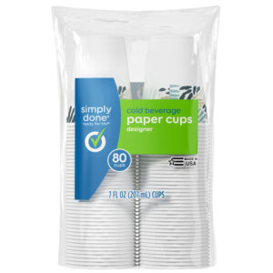 Simply Done Cold Beverage Designer Paper Cups 80 ea