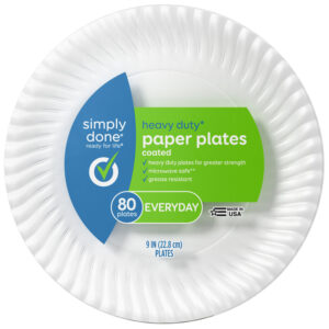Simply Done Everyday Heavy Duty Coated Paper Plates 80 ea