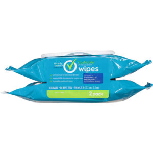 Simply Done Flushable Wipes 2 Pack 42 ea