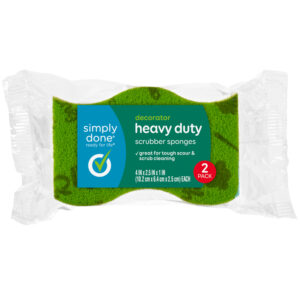 Simply Done Heavy Duty Decorator Scrubber Sponges 2 Pack 2 ea