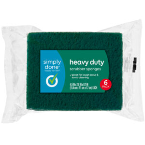 Simply Done Heavy Duty Scrubber Sponges 6 ea
