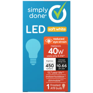 Simply Done LED Soft White 40W Light Bulb 1 ea