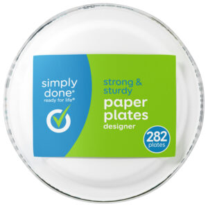 Simply Done Strong & Sturdy Everyday Paper Plates Big Pack 282 ea