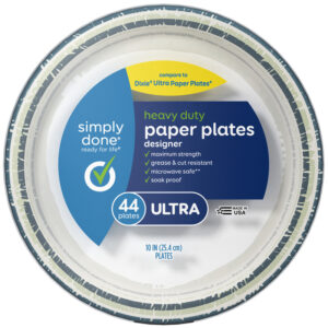 Simply Done Ultra Heavy Duty Paper Plates 44 ea