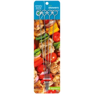 Simply Done Metal Skewers 4 Each
