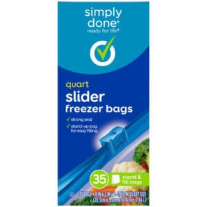 Simply Done Quart Slider Freezer Bags 35 Each