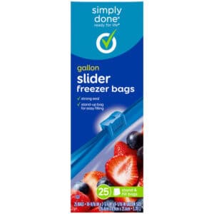 Simply Done Slider Gallon Freezer Bags 25 Bags