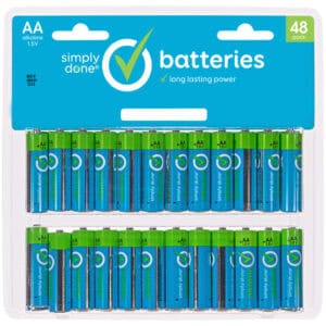 Simply Done AA Alkaline Batteries 48 Pack